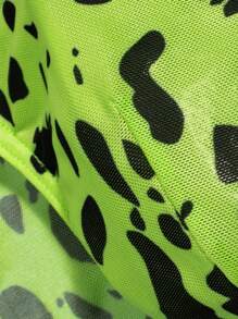 Men Dalmatian Print Brief - Green - View 4