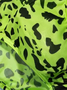 Men Dalmatian Print Brief - Green - View 5