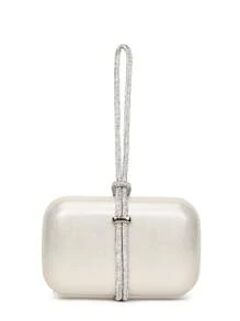 Glitter Bling,Shiny Glamorous,Elegant,Exquisite Mini Box Bag Rhinestone Detail For Prom, Perfect Bride Purse For Wedding, Prom & Party Events Dinner Bag,Evening Bag For Party Girl,Woman,For Female Perfect for Party,Wedding,Prom,Dinner/Banquet,For Cocktail Best gift for women - Gold - View 1