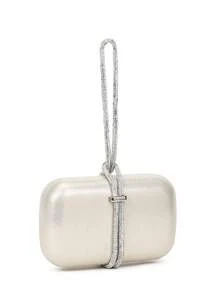 Glitter Bling,Shiny Glamorous,Elegant,Exquisite Mini Box Bag Rhinestone Detail For Prom, Perfect Bride Purse For Wedding, Prom & Party Events Dinner Bag,Evening Bag For Party Girl,Woman,For Female Perfect for Party,Wedding,Prom,Dinner/Banquet,For Cocktail Best gift for women - Gold - View 6