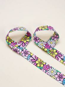 1pc Sunflower Pattern Yoga Mat Strap - Multicolor - View 3