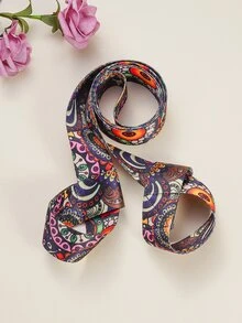1pc Floral Pattern Polyester Fitness Yoga Mat Strap - Multicolor - View 4