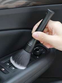 1pc Multifunctional Car Cleaning Brush - Black - View 1