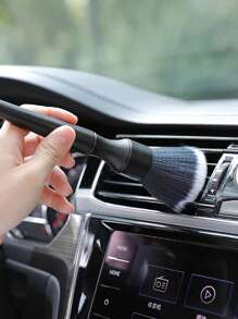 1pc Multifunctional Car Cleaning Brush - Black - View 4