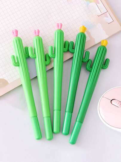 4入組仙人掌形狀隨機圓珠筆