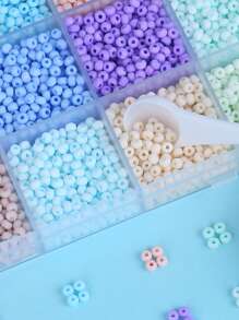 3mm 哑光米珠 15 槽收纳盒，休闲日常收纳盒 - 彩色 - 查看 2