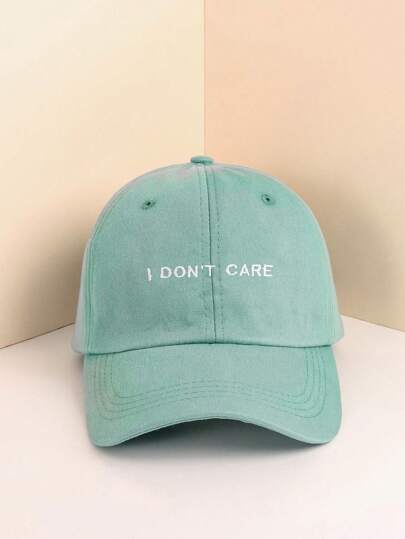 Letter Embroidered Baseball Cap