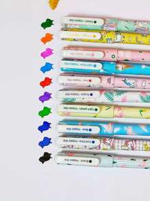 10 cái Bút Gel hình Flamingo & Unicorn - Nhiều màu - Xem 5