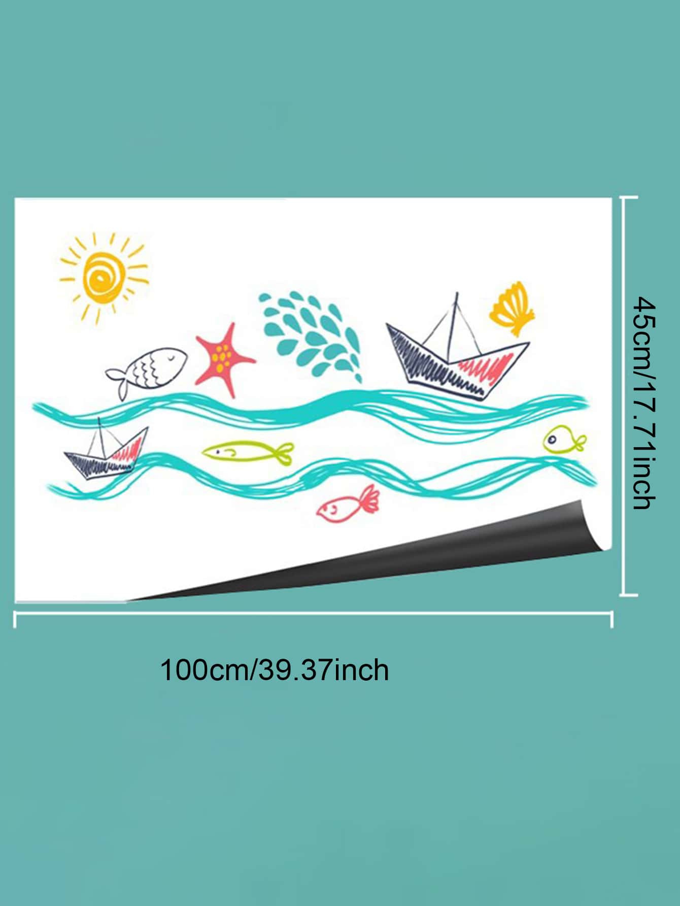 1roll DIY Whiteboard Sticker,School Supplies,Back To School - White - View 6