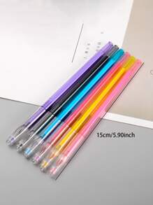 6 piezas Bolígrafo al azar de plástico