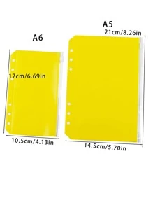 5pcs Solid Random Binder Pocket - Multicolor - View 6