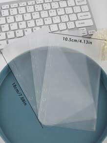 2pcs Simple Clear Loose-leaf Bag - Clear - View 5