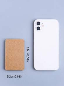 100 piezas Tarjeta de papel embalar - Caqui - Ver 6