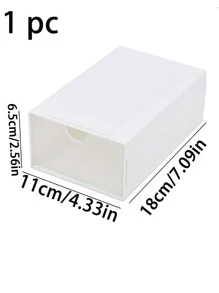 1入組素色文具收納盒 - 白色 - 查看 5