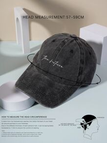 1 buc șapcă de baseball spălată "The Future" pentru femei, pălărie reglabilă de protecție solară în aer liber pentru călătorii de primăvară/toamnă, vacanță la plajă. Pălărie de soare pentru bărbați în stil Y2k Street