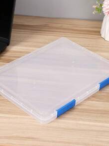 1pc Clear Random File Storage Box - Multicolor - View 6