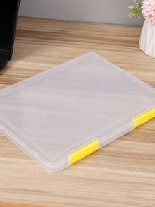 1pc Clear Random File Storage Box - Multicolor - View 7
