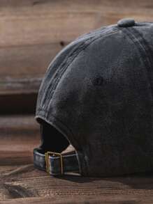 1pc Unisex Y2K Style Rainbow Printed Washed Baseball Cap, Outdoor Knit Hat, Casual & Versatile, Suitable For Daily Commute In Winter - Dark Grey - View 3