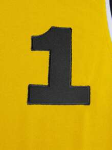 Manfinity Campus Court Áo thun & Áo lót Nam Lá thư Giải trí - Màu vàng - Xem 4