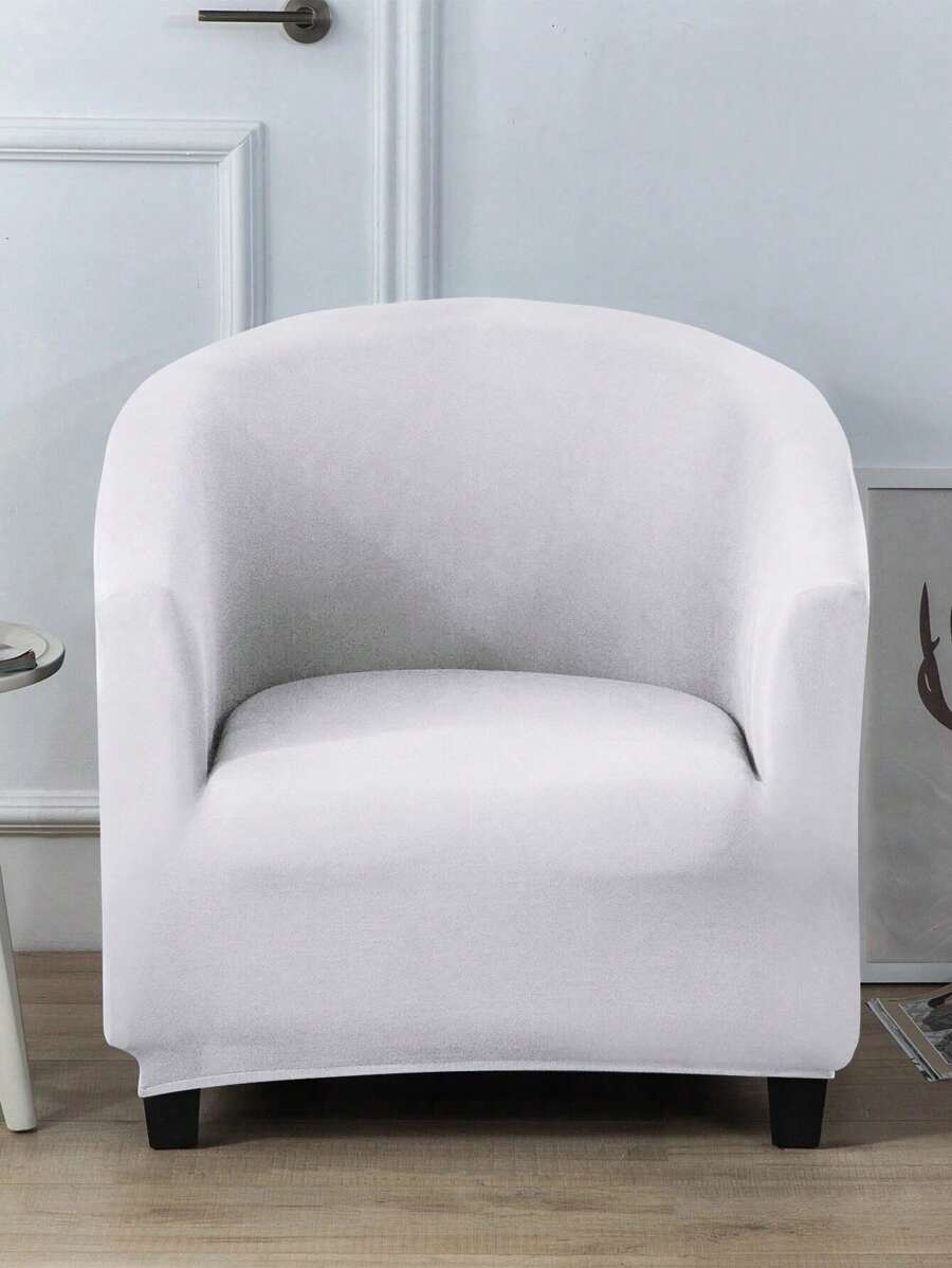 1 Vỏ bọc ghế sofa co giãn bằng lụa sữa, thích hợp cho gia đình, phòng ngủ, phòng ăn, chống bụi và chống móng vuốt