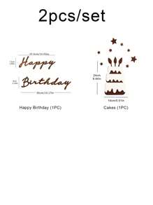 1 套生日派对拉旗，生日派对无纺布挂饰