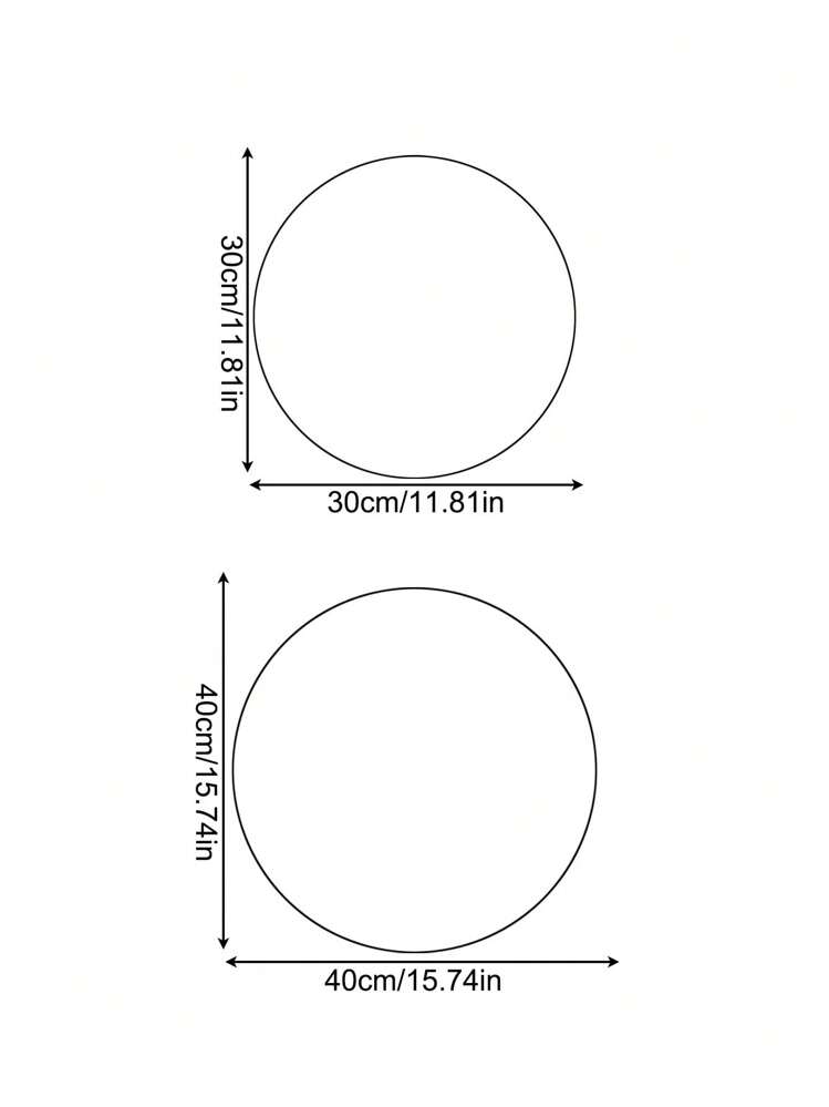 1pc Beige Small Round Decorative Table Mat For Coffee Table ,Room Decor - Khaki - View 2