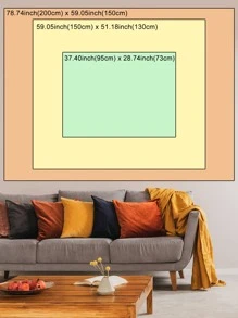 Thảm treo tường họa tiết nấm, Thảm treo tường - Nhiều màu - Xem 7