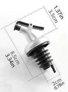 2入組倒油嘴 - 銀色 - 查看 2