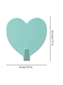 1 cái móc treo tường có hình trái tim màu ngẫu nhiên - Nhiều màu - Xem 7
