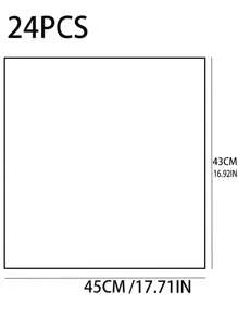 24 件装抽油烟机吸油纸，白色无纺布抽油烟机纸适用于厨房海鲜煮 - 白色 - 查看 7
