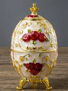 1pc Flower Detail Toothpick Holder - Multicolor - View 2