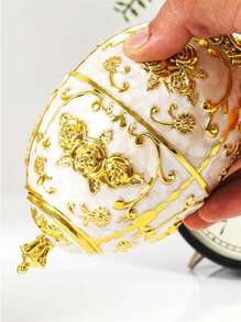 1pc Flower Decor Toothpick Holder - Multicolor - View 3