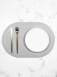 1pc Plain Place Mat - Xám - Xem 3