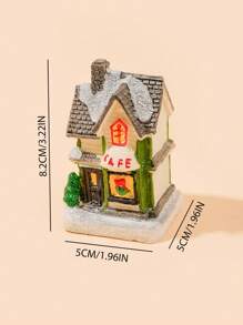 1pc House Shaped Decoration Light - Yellow - View 6