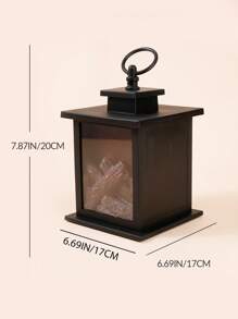 1 pieza Decoración chimenea LED linterna