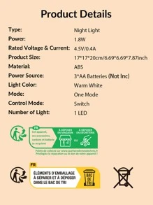 1 pieza Decoración chimenea LED linterna