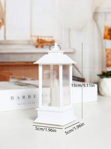 1pc Vintage Decorative Light, Wind Lantern Design LED Lamp For Home Decor - Yellow - View 6