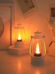 1 pieza Decoración de plástico LED linterna - Amarillo - Ver 3