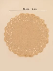 48 piezas Papel para hornear con abertura - Caqui - Ver 3