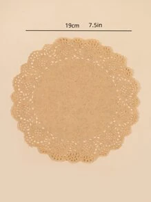 48 piezas Papel para hornear con abertura - Caqui - Ver 4