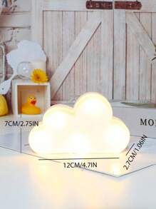 1pc Cloud Shaped Decoration Light - Yellow - View 6