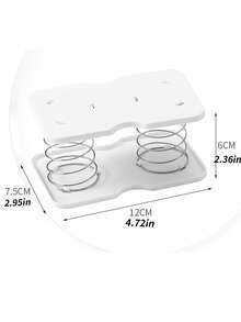 1pc Portable Tissue Storage Box Holder - White - View 2