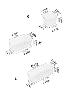1 件透明抽屉收纳盒装饰秋季装饰节日装饰房间装饰家居装饰秋季装饰卧室装饰 - 無色 - 查看 2
