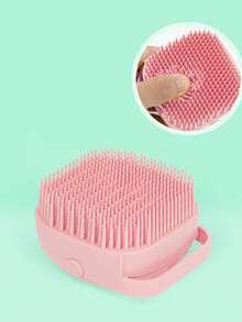 1pc Multi-function Pet Bath Brush For Dog And Cat For Shower - Pink - View 6