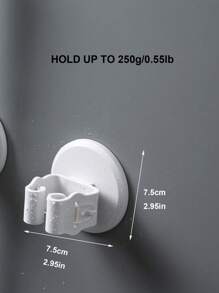 1入組壁掛式拖把架