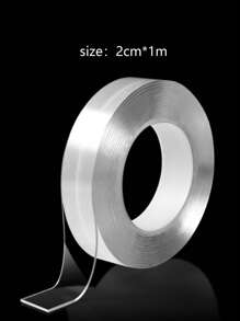 1roll Transparent Strong Waterproof Double-sided Tape - Clear - View 6