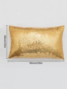 亮片腰枕枕套不附內芯 - 金色 - 查看 2