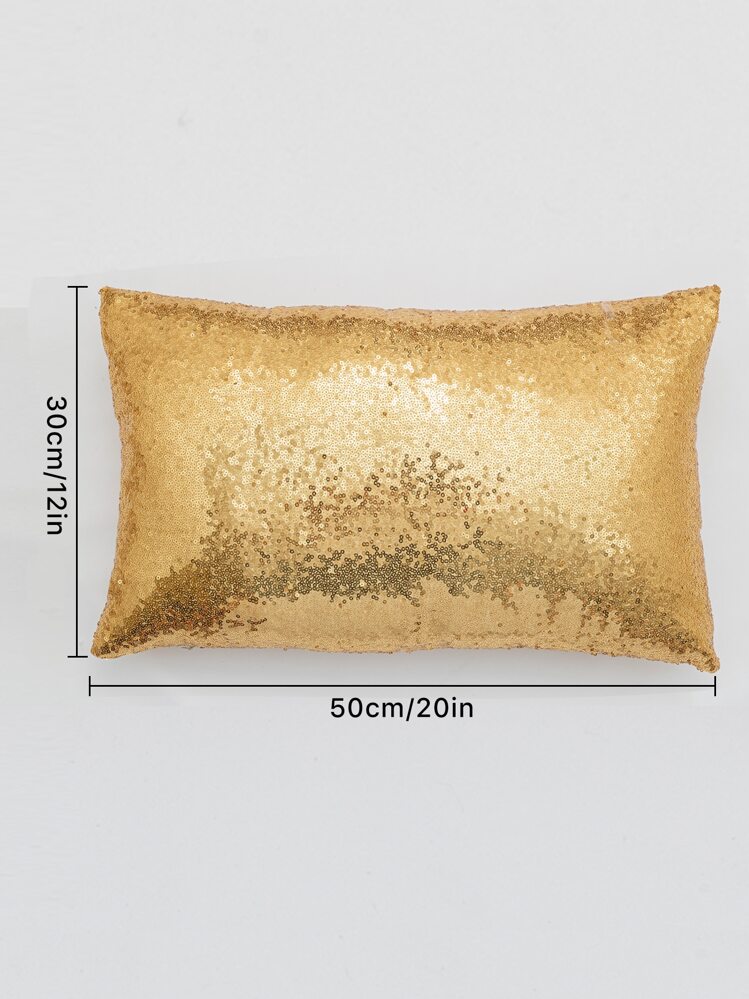 亮片腰枕枕套不附內芯 - 金色 - 查看 2
