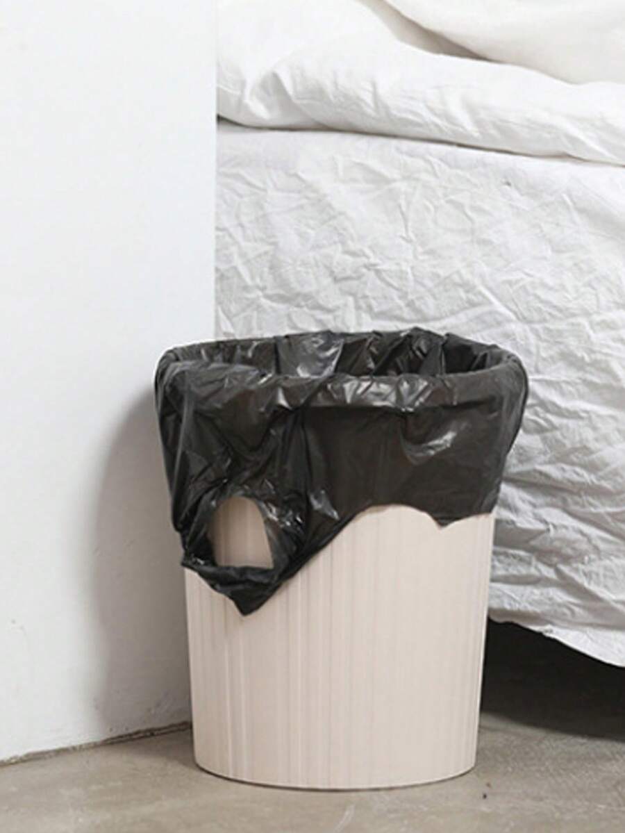 50pcs Black Trash Bag, Simple Garbage Bag For Household - Black - View 1