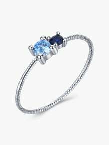 1 Máy Tính Thời Trang Đính Đá Cubic Zirconia Trang Trí Bạc Cưới Ban Nhạc Cho Nữ Cho Nữ Cưới Cô Dâu Mỹ Trang Sức - Bạc - Xem 1